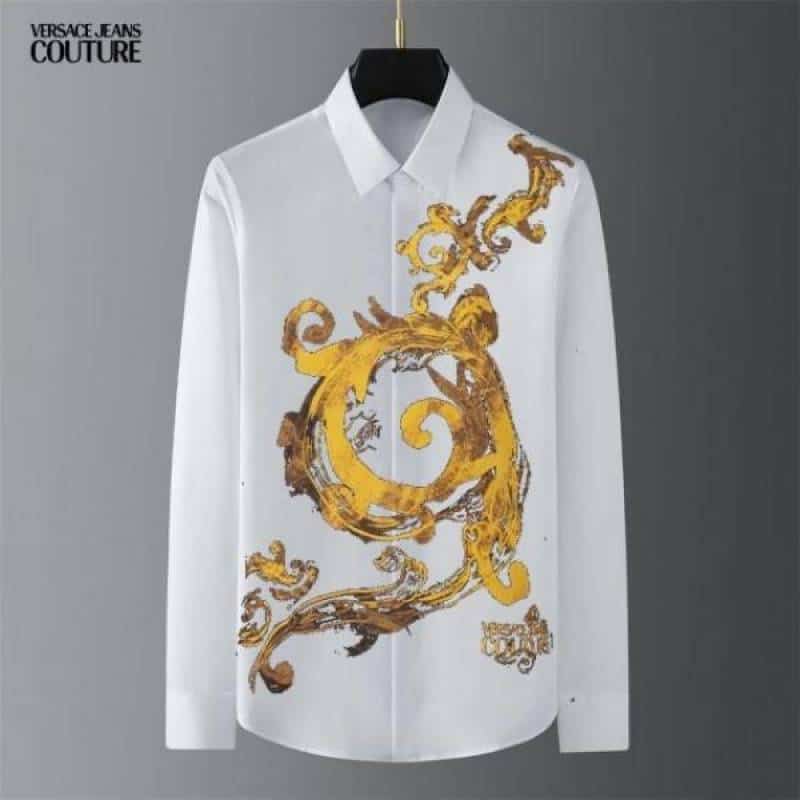 Versac e Couture White Printed Premium Shirt With Bo-X Packing Main image