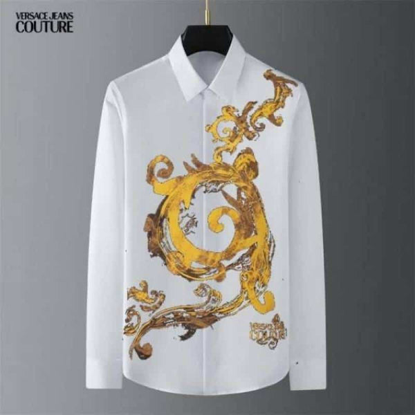 Versac e Couture White Printed Premium Shirt With Bo-X Packing