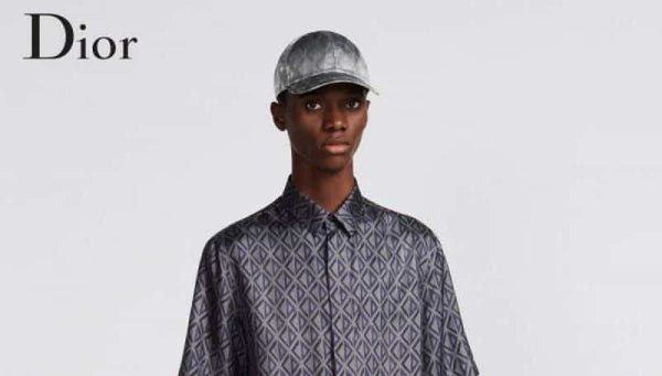 Christian Dio r Blue Printed Premium Shirt With Box Packing And Carry Bag