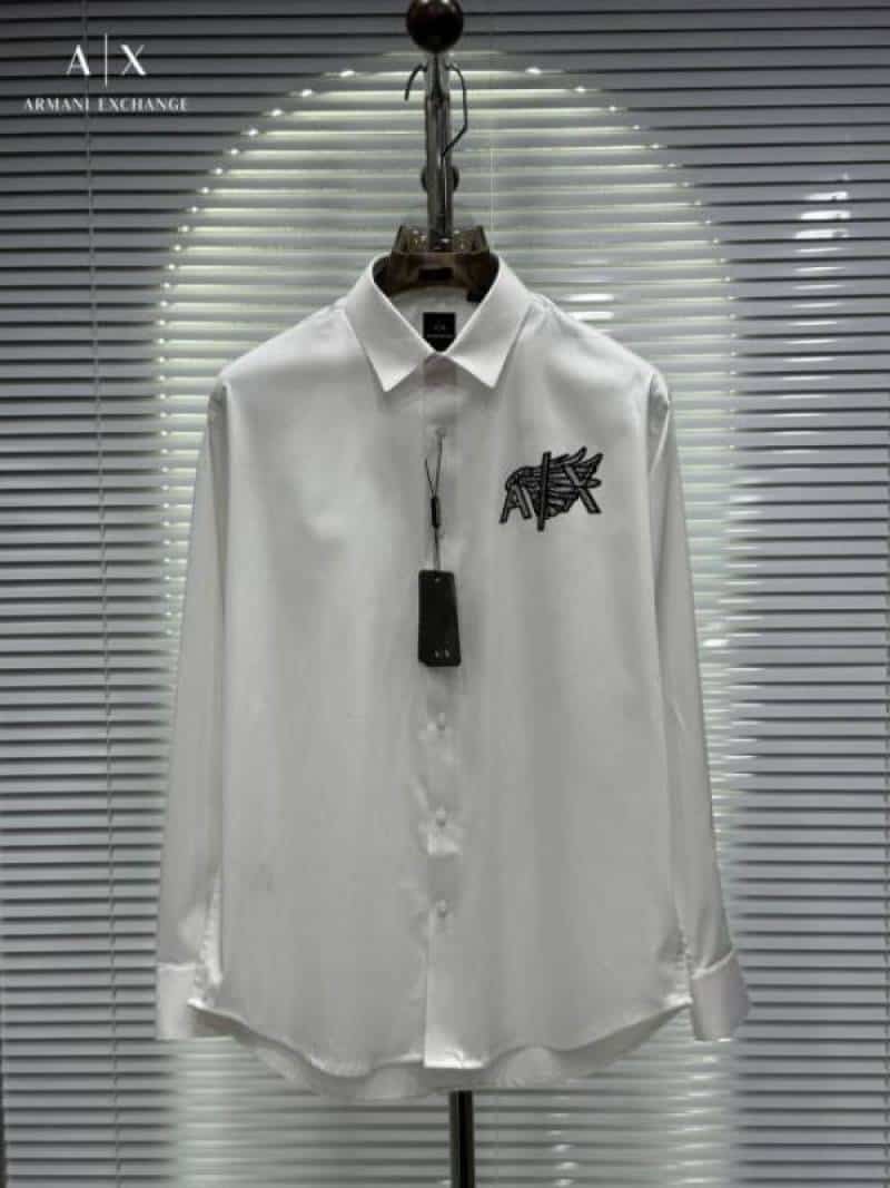 Arman i Exchange White Embossed Logo Shirt With Premium