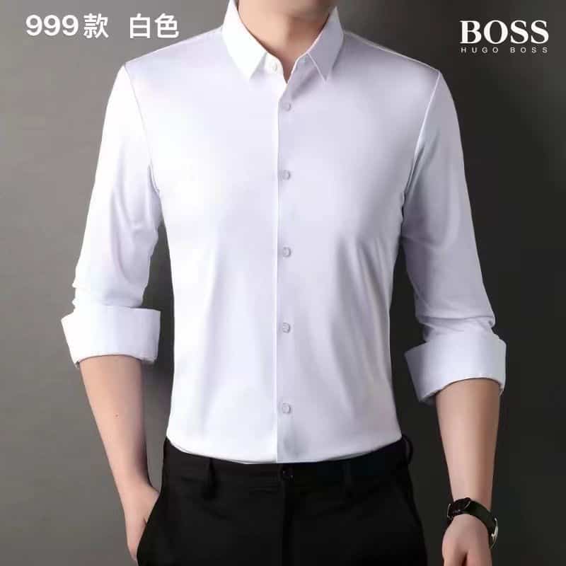 hugo BO5S White Premium Imported Shirt