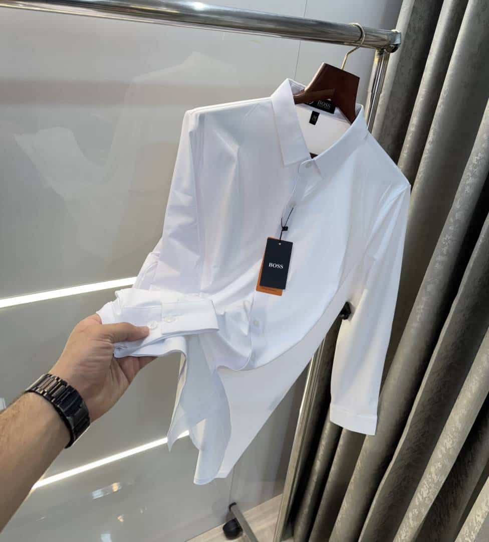 hugo BO5S White Premium Imported Shirt