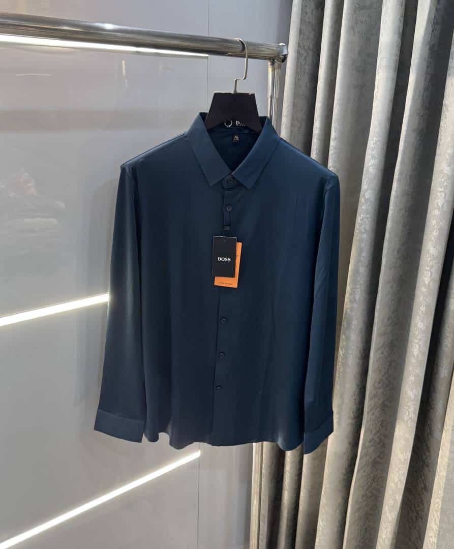 Hugo Boss Petrol Blue Premium Imported Shirt