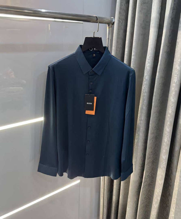 Hugo Boss Petrol Blue Premium Imported Shirt