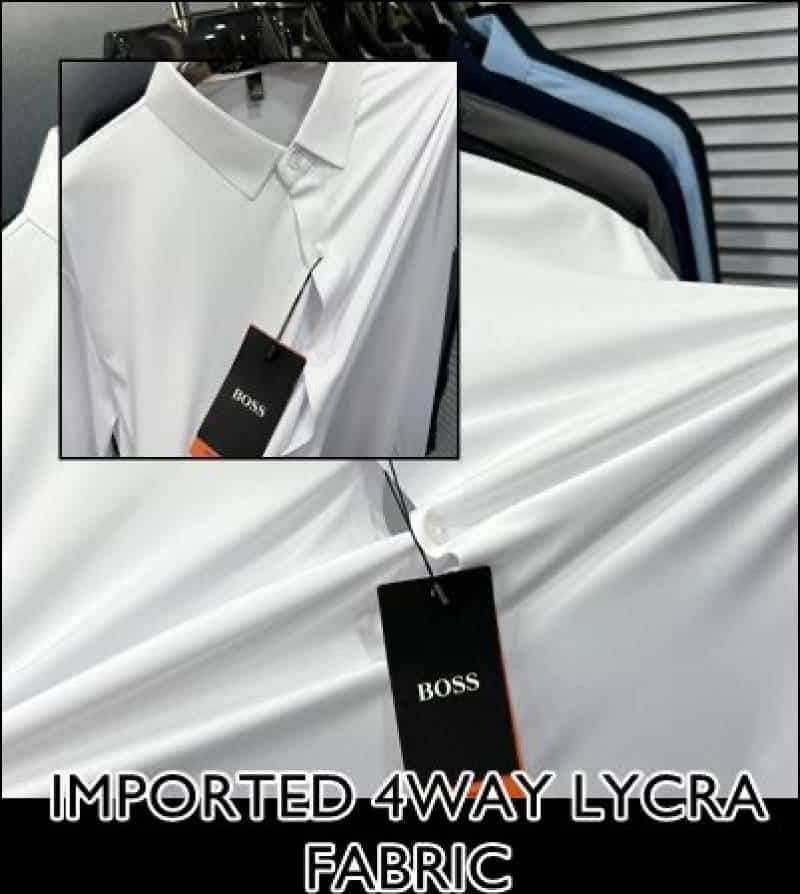 hugo BO5S White Premium Imported Shirt
