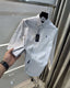 Ralph Lauren Grey Stripes Premium Linen Shirt