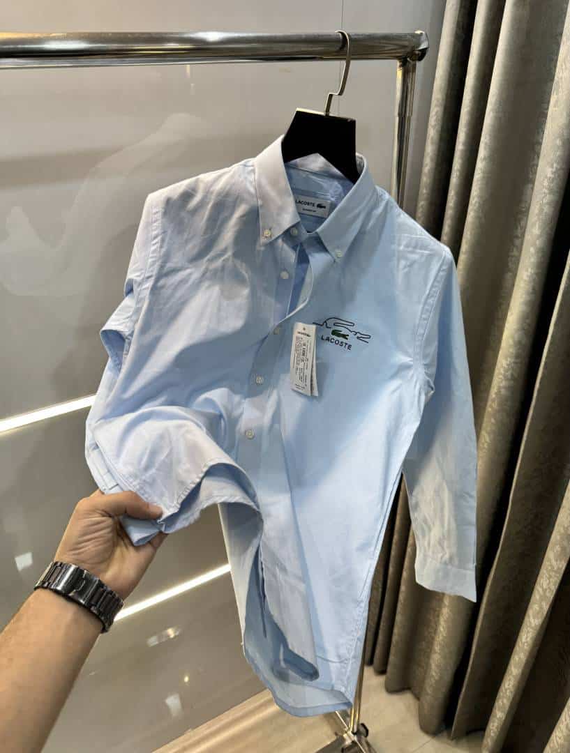 Lacost e Sky Blue Logo Work Premium Shirt Main image