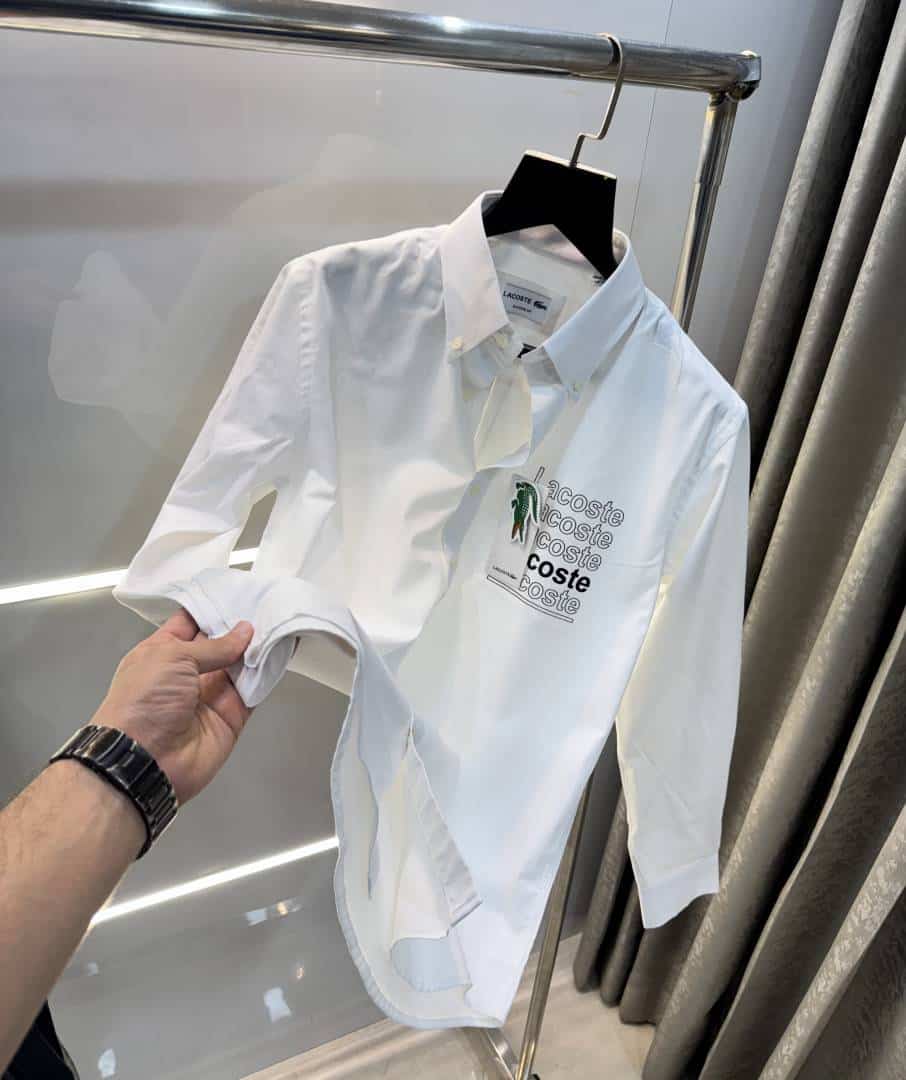 Lacost e White Logo Work Premium Shirt