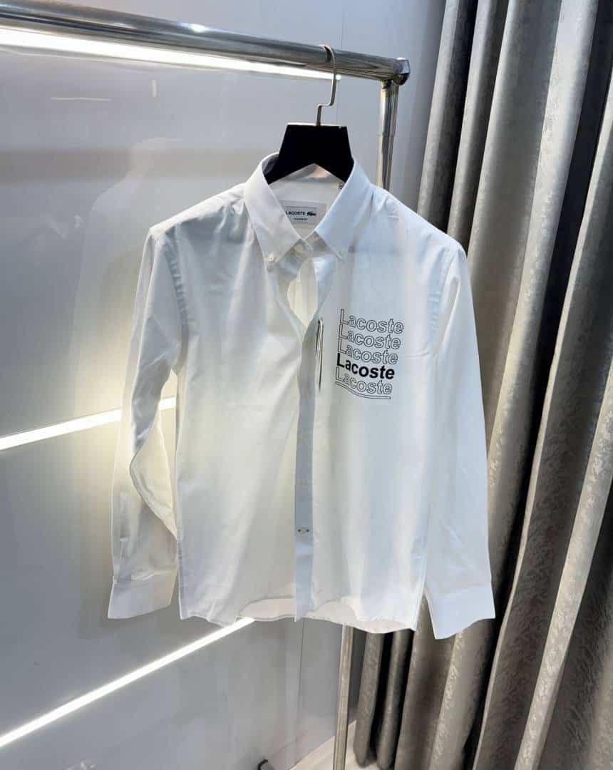 Lacost e White Logo Work Premium Shirt