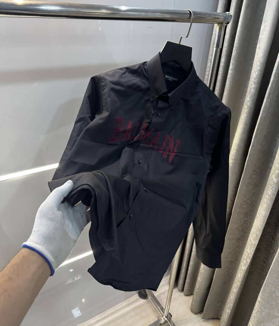 Balmai n Paris Black Embos ed Logo Premium Shirt Main image