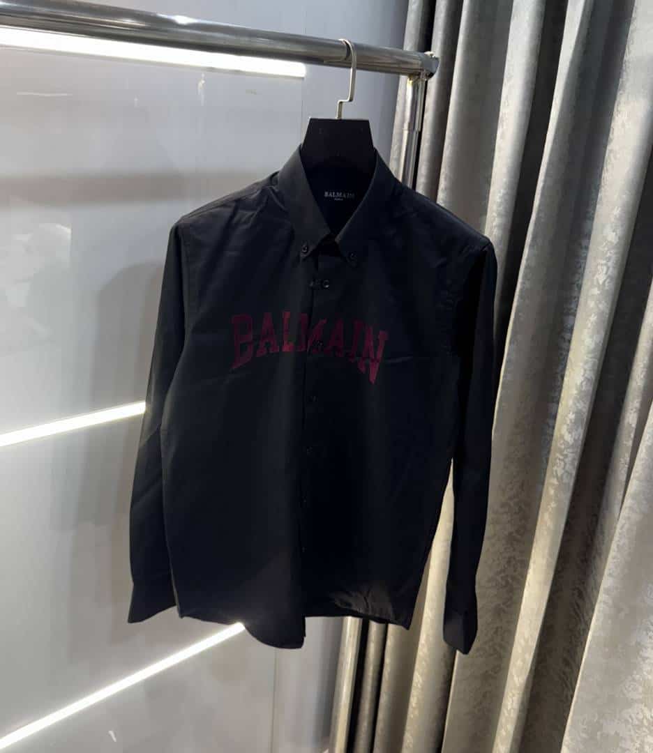 Balmai n Paris Black Embos ed Logo Premium Shirt Secondary image