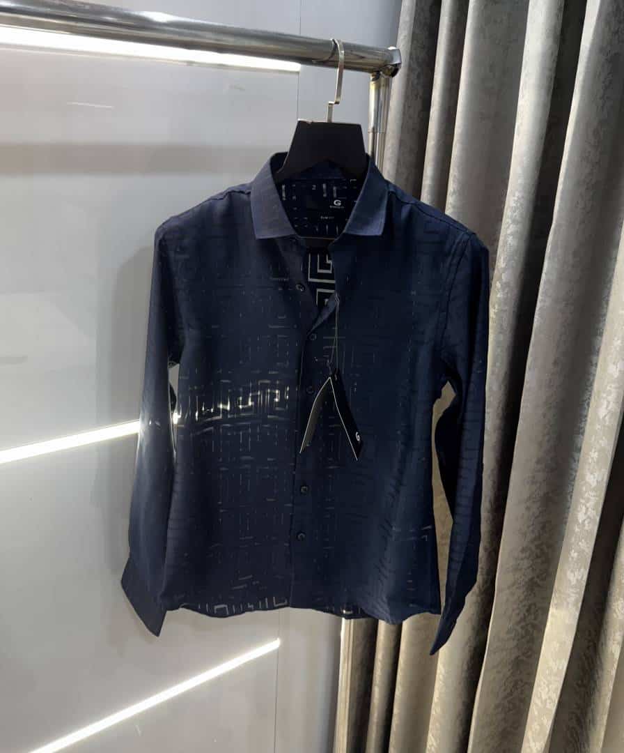 Givench y Paris Navy Blue Monogram Premium Shirt Secondary image