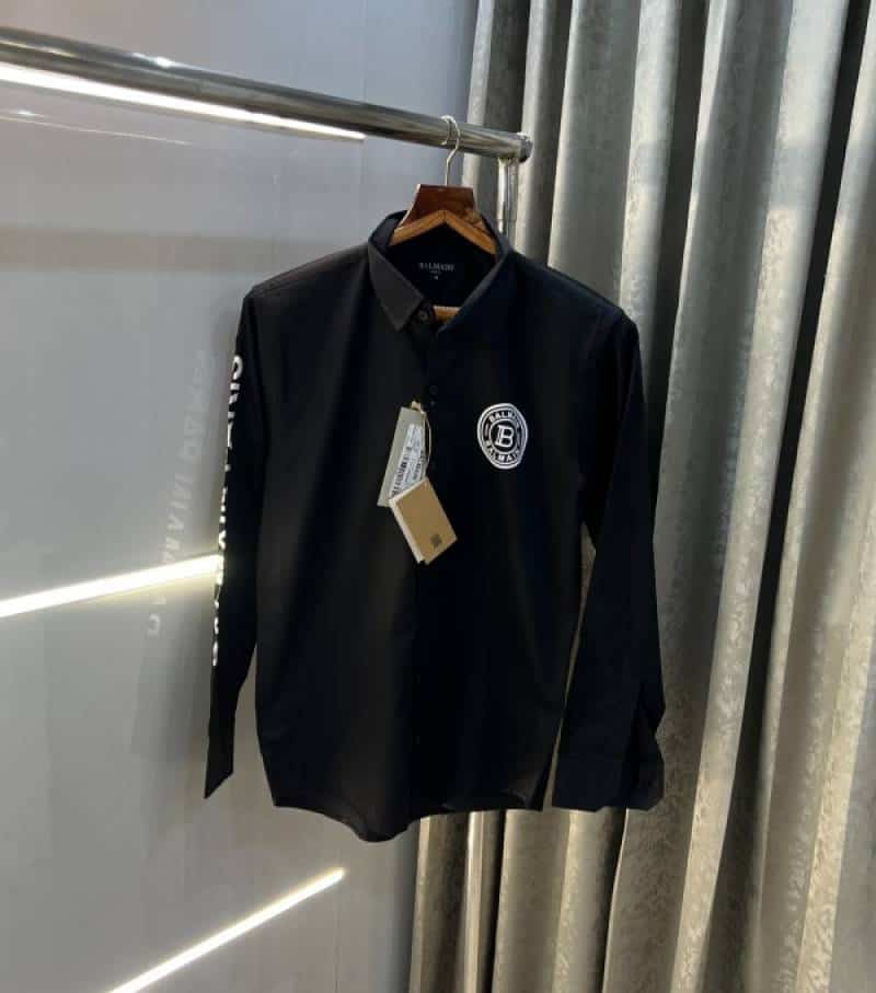 Balmai n Paris Black Logo Premium Shirt
