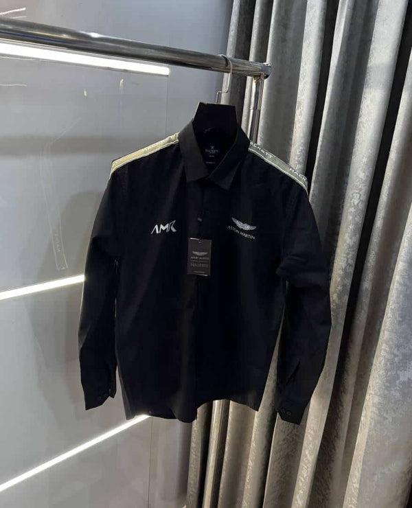 Hacket Aston Martin  Black Premium Classic Shirt