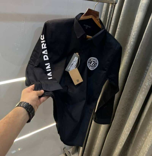 Balmai n Paris Black Logo Premium Shirt