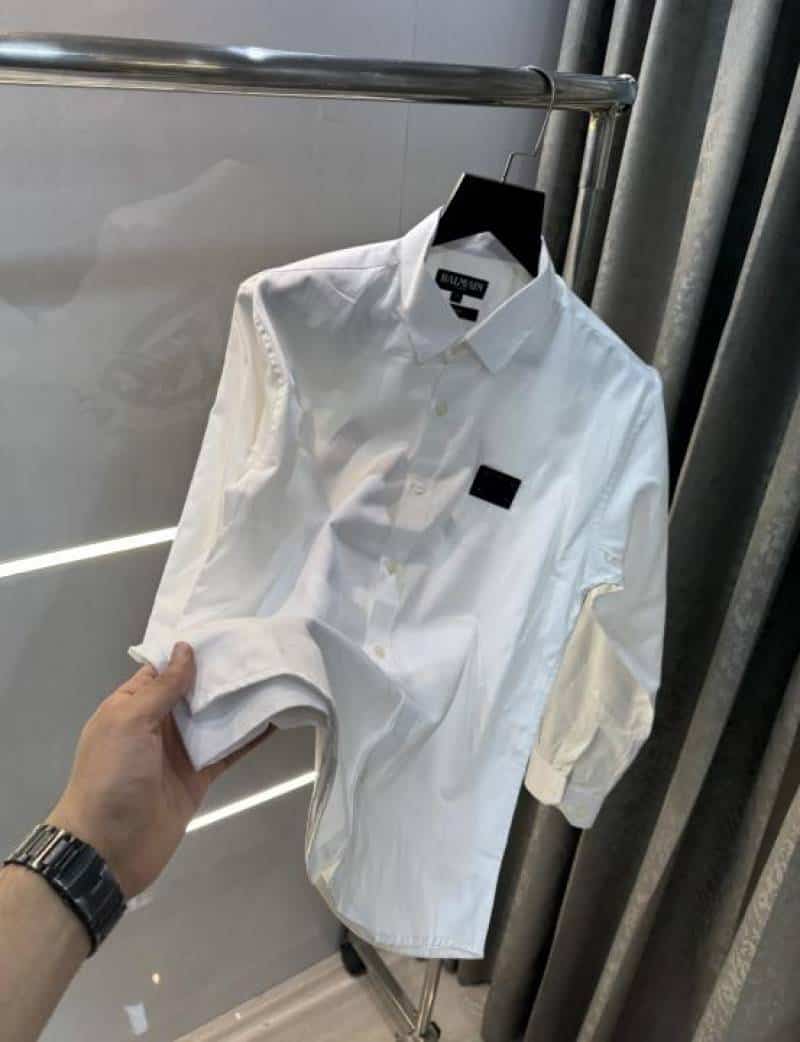 Balmai n Paris White Red Back Print Premium Classic Shirt 002 Secondary image