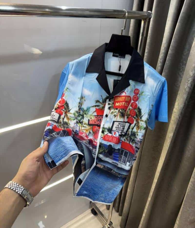 Zar a Printed Imported Half Shirt Secondary image