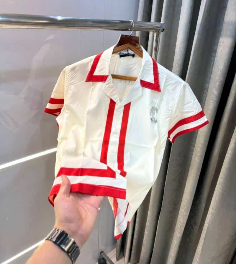 Zar a Cream Printed Imported Half Shirt Main image