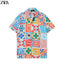 Zar a All Over Printed Imported Half Shirt