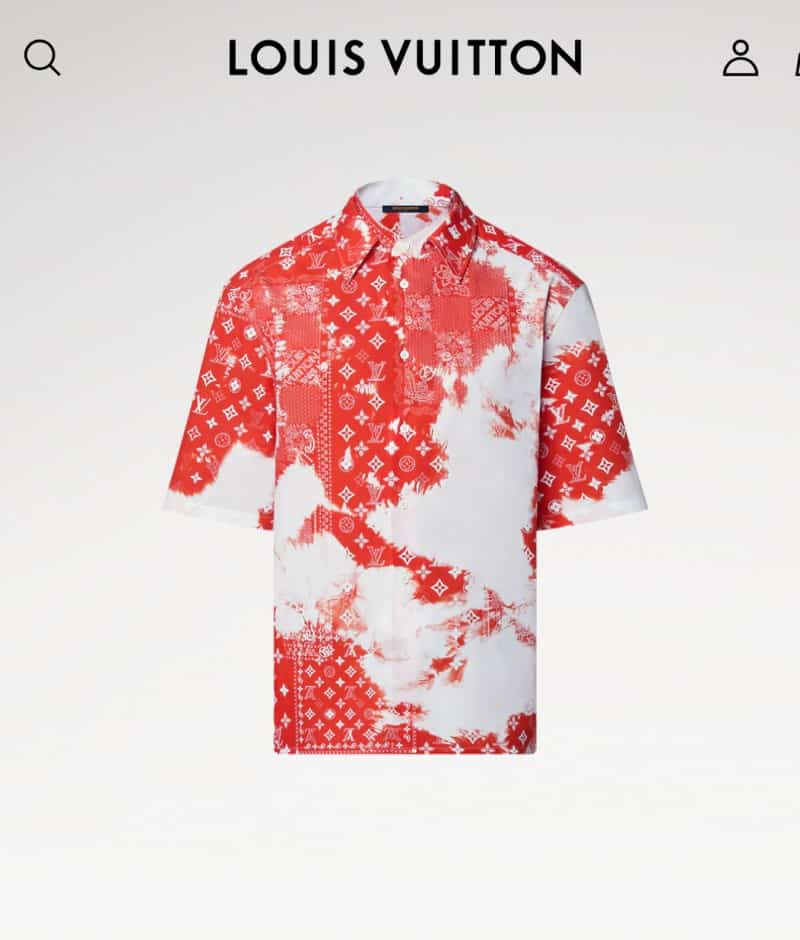 Louis Vuitton Bandana Printed Imported Half Shirt Main image