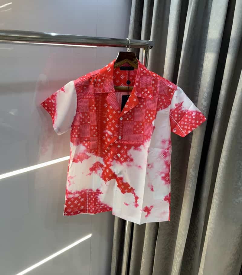 Louis Vuitton Bandana Printed Imported Half Shirt