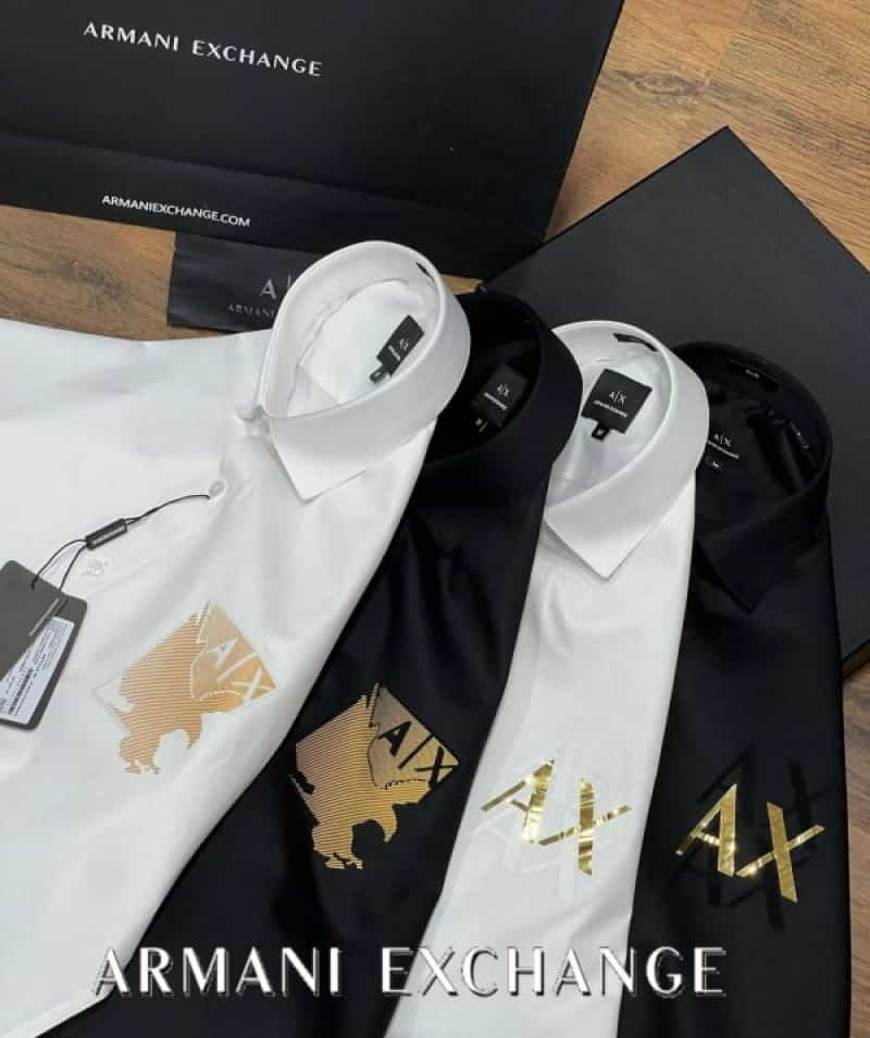 Arman i Exchange WhiteB Logo Print Shirt With Premium Box Packing And Carry Bag
