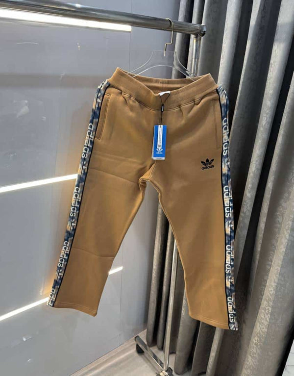 Adida s Light Brown Patch Logo Premium TrackPant