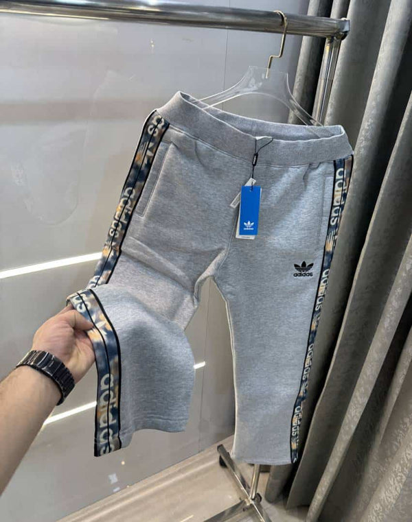Adida s Grey Patch Logo Premium TrackPant