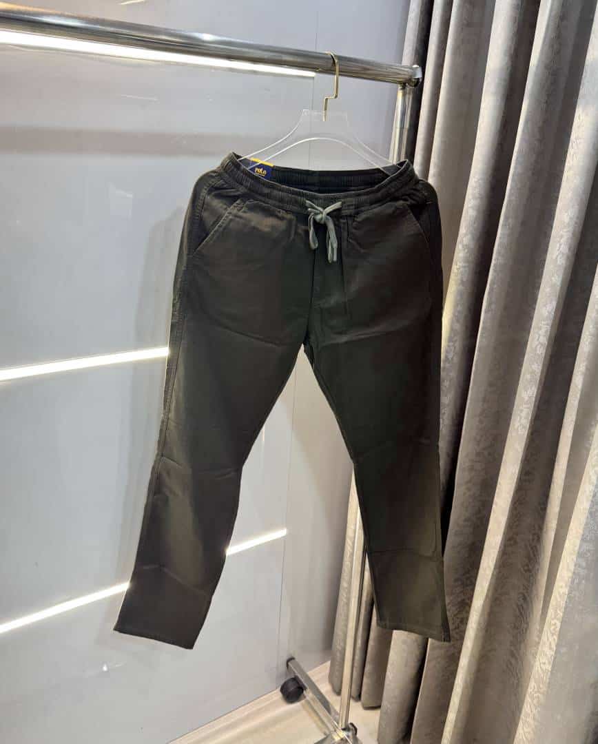 Ralp  Lauren New Olive Green Premium Classic Cotton Pant Main image