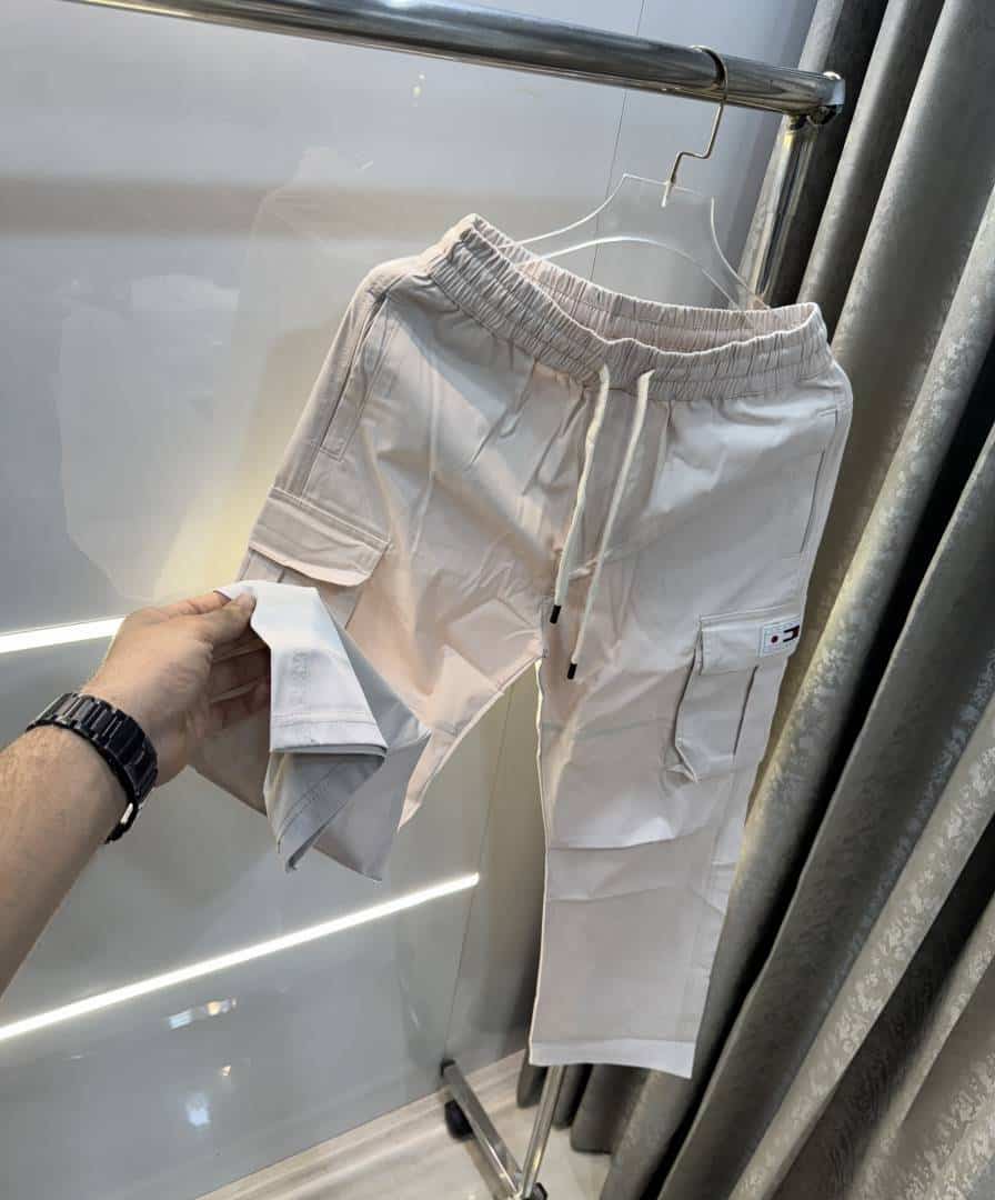 Tommy Hilfige r Cream Premium Cargo Trackpant Secondary image