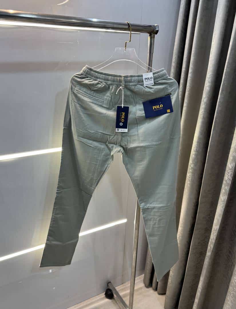 Ralp  Lauren  Aqua Green Premium Classic Cotton Pant Secondary image