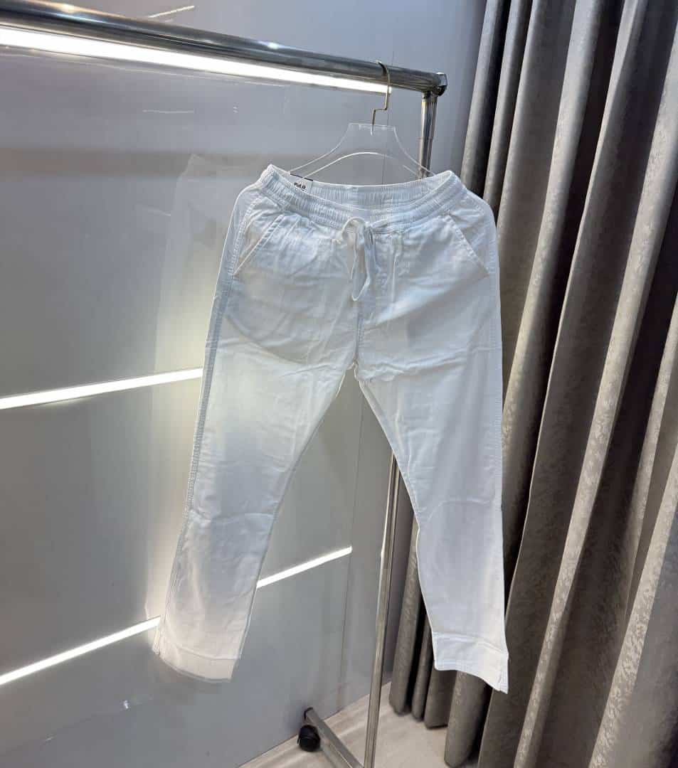 Ralph  Lauren White Premium Classic Cotton Pant