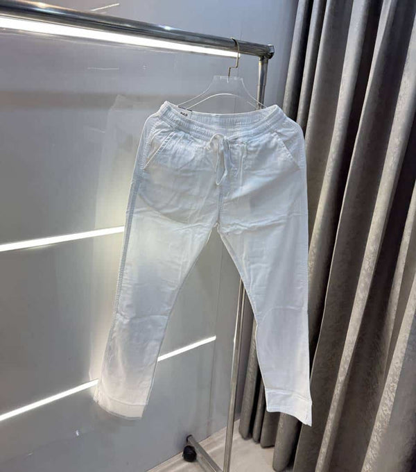 Ralph  Lauren White Premium Classic Cotton Pant