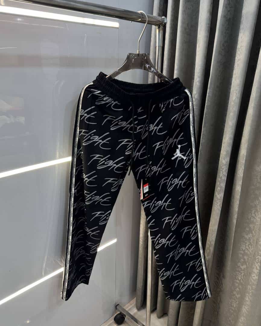 Air jorda n Black Embroidery Logo Imported Trackpant Main image