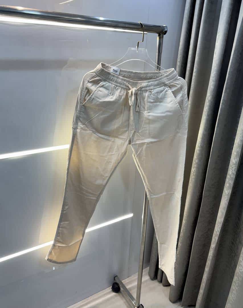 Ralp  Lauren Cream Premium Classic Cotton Pant Main image