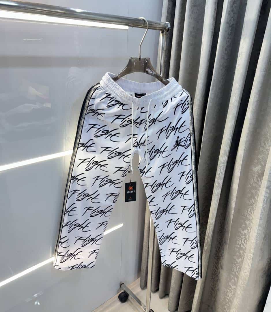 Air Jorda n White Embroidery Logo Imported Trackpant Main image