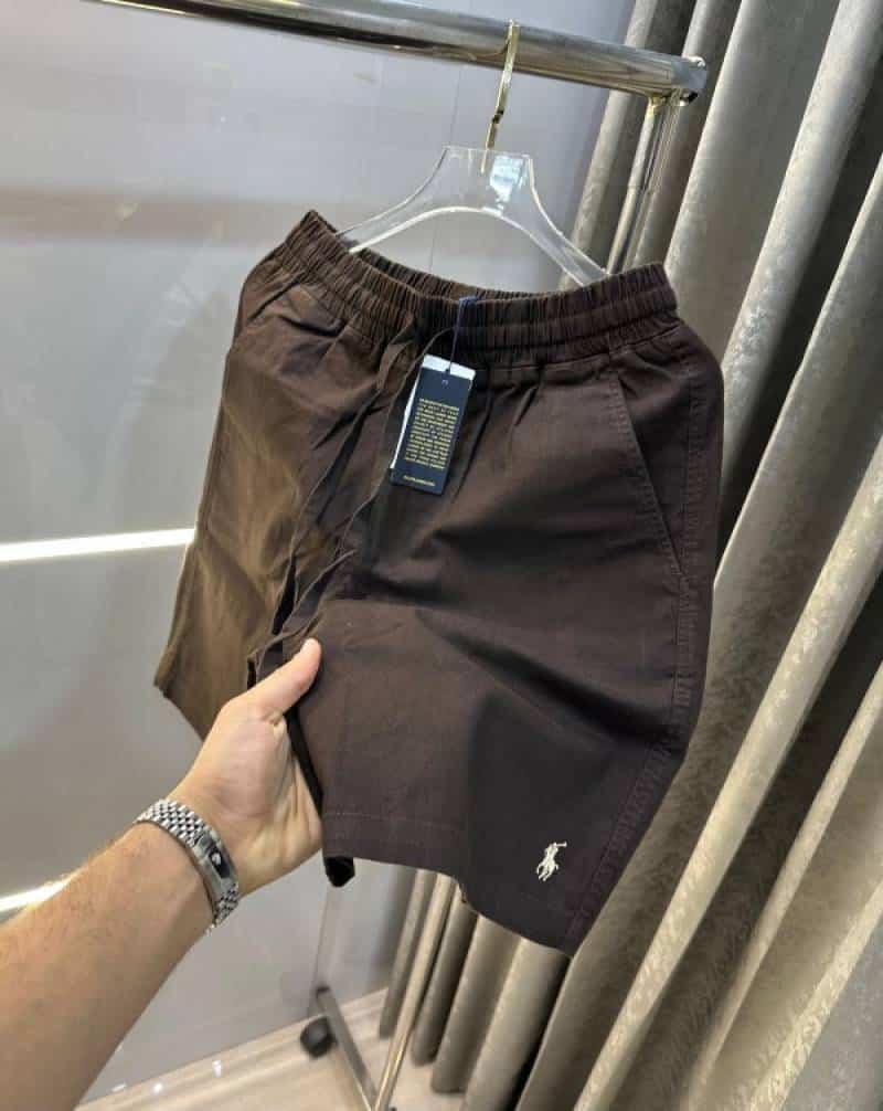 Ralph  Lauren Brown Embroidery Logo Premium Shorts Secondary image