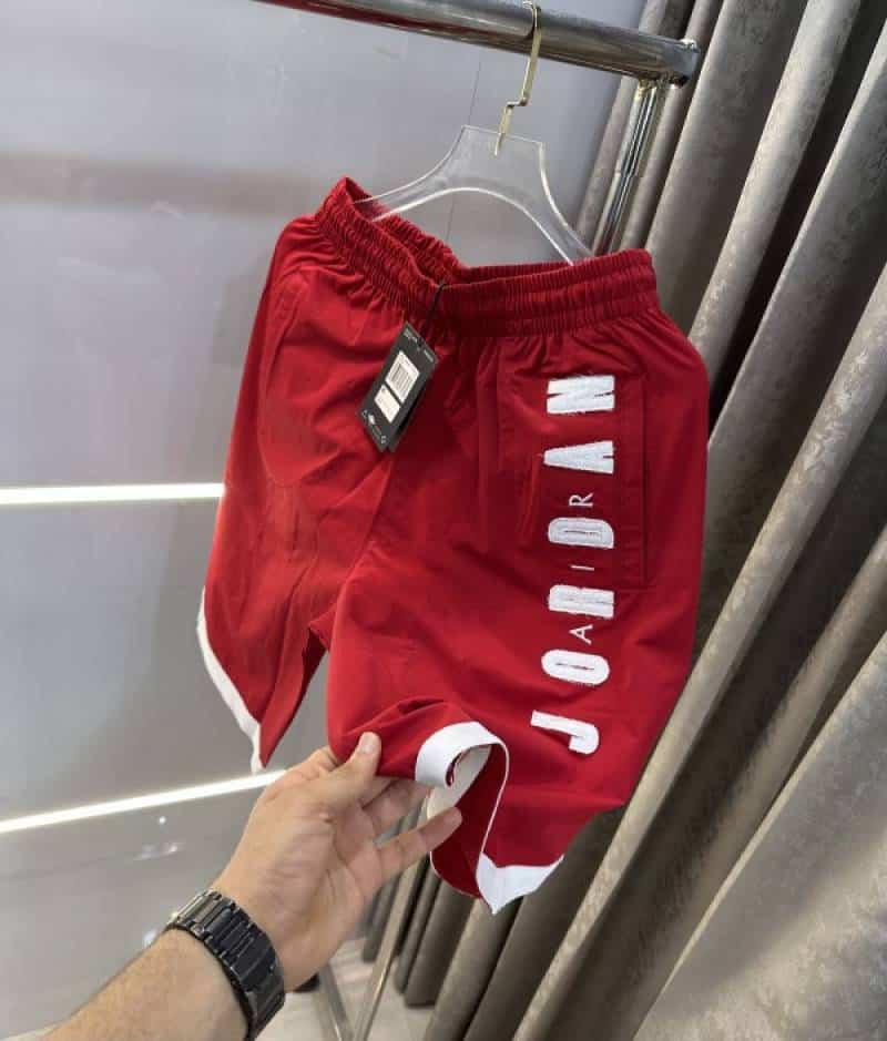 Air  Jordan Red Embroidery Work Premium Shorts Secondary image