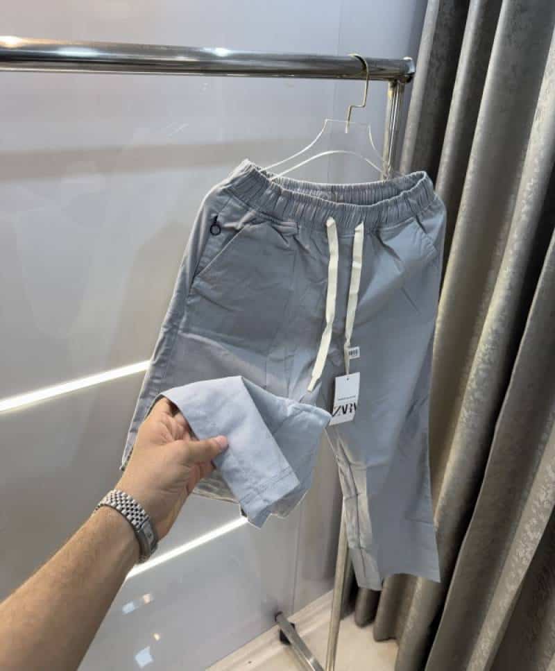 Zar a Grey Linen Premium Track Pants Secondary image