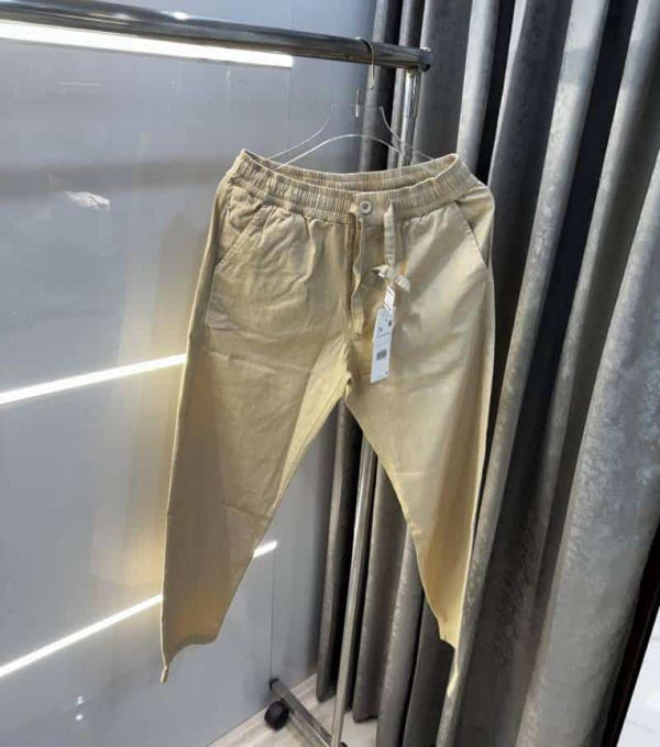 Zar a Cream 5 Premium Linen TrackPants