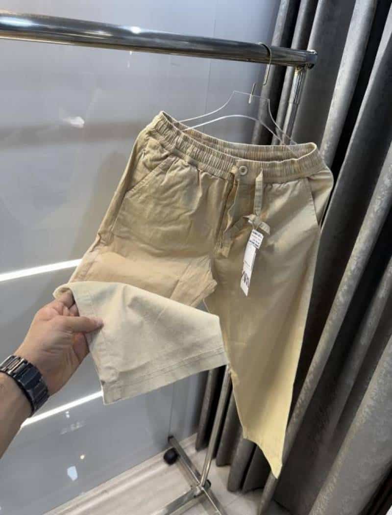 Zar a Cream 5 Premium Linen TrackPants Secondary image