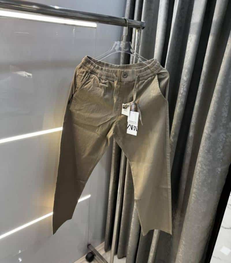 Zar a Beige 5 Premium Linen TrackPants Main image