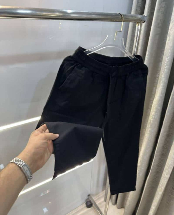 Zar a Pastel Black 4 Premium Linen TrackPants
