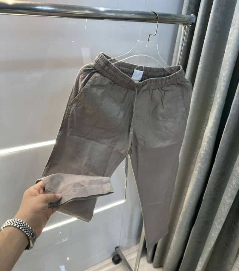 Zar a Pastel Grey 4 Premium Linen TrackPants Secondary image