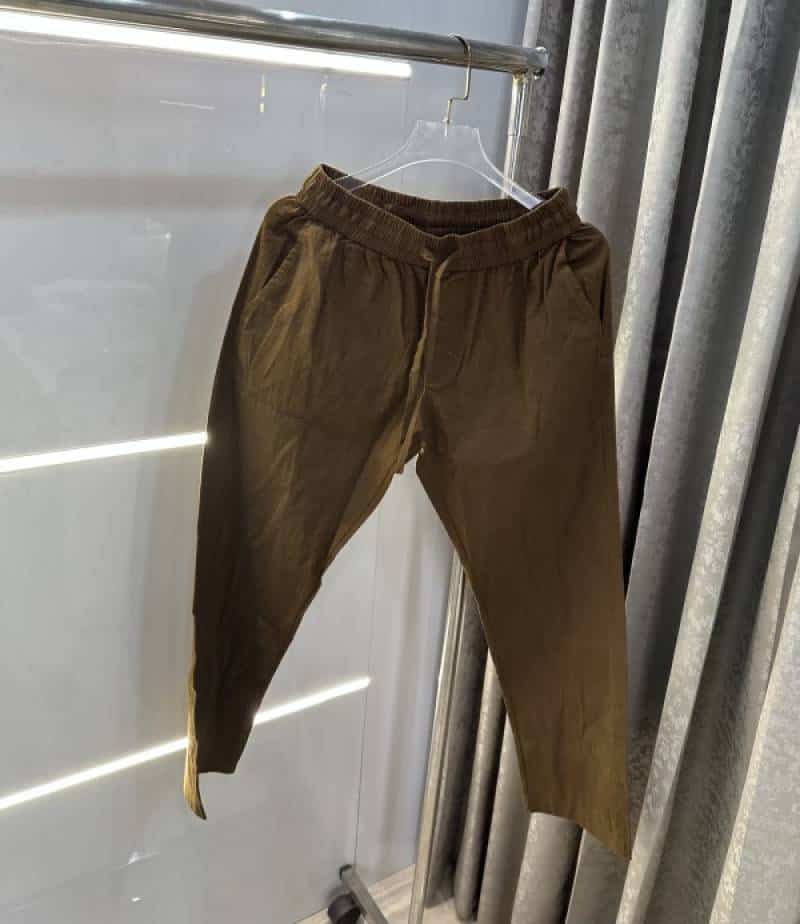 Zar a Light Brown 4 Premium Linen TrackPants Main image