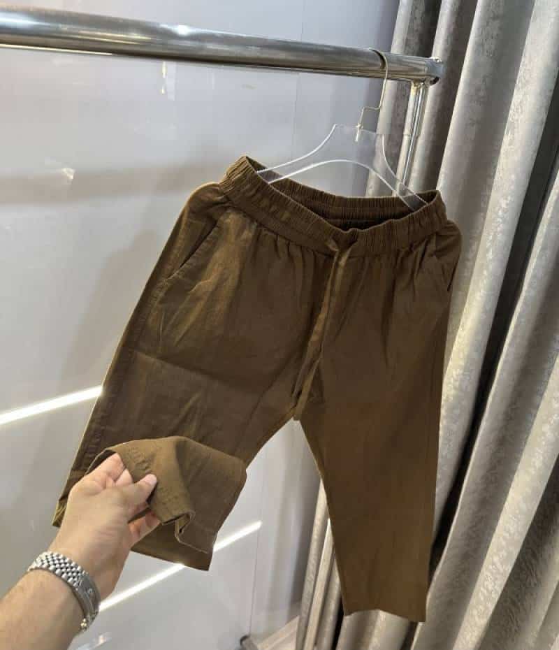 Zar a Light Brown 4 Premium Linen TrackPants Secondary image