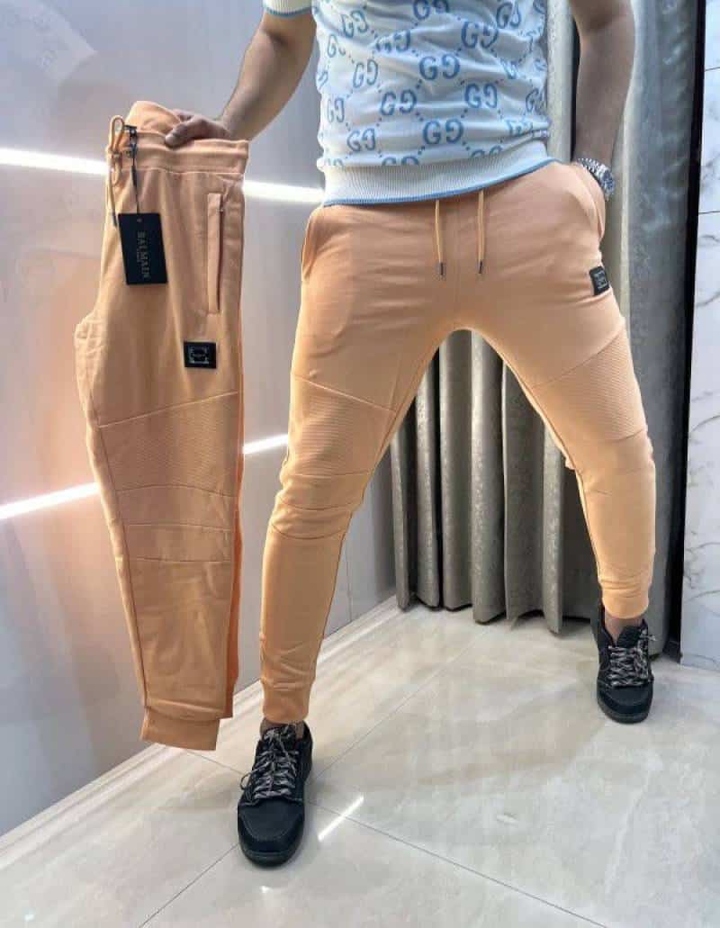 Balmai n Paris Peach Steel Logo Imported Premium Rider Jogger Secondary image