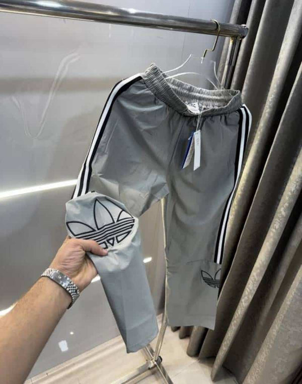 Adida s Light Grey Embroidery Logo Premium Trackpant