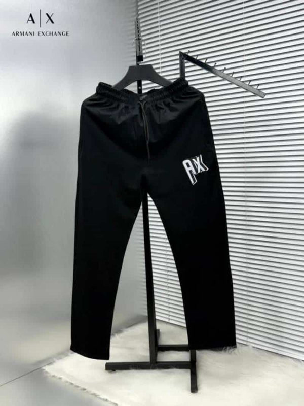 Arman i Exchange Black Logo Patch Imported Trackpant With Carry Bag