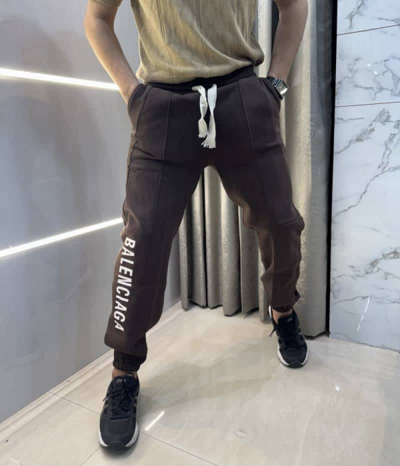BaLeNcIaga Brown Logo Print Premium Jogger Sweatpant Secondary image